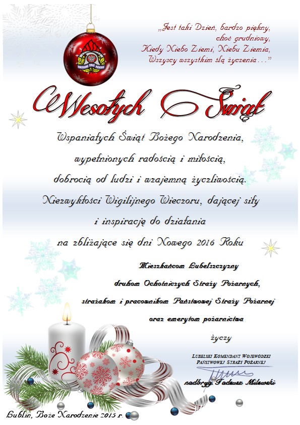 Życzenia Świąteczne