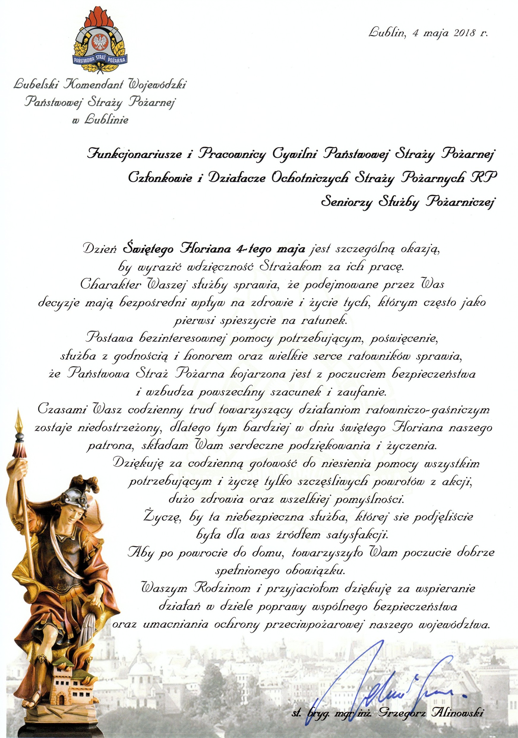 Dzień Strażaka życzenia