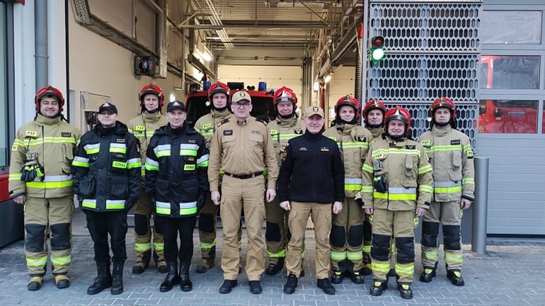 Komendant Główny PSP z wizytą u Ryckich strażaków