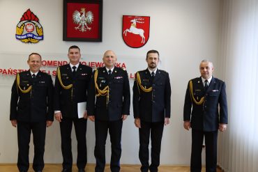 brygadier Sylwester Wiąckiewicz, starszy kapitan Dariusz Niedziela, nadbrygadier Grzegorz Alinowski, Młodszy brygadier Tomasz Kozioł, starszy brygadier Mirosław Bury