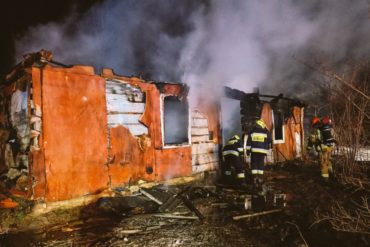 Pożar drewnianego domu w Wolicy Śniatyckiej