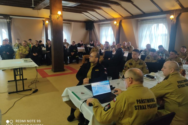 narada szkoleniowa kadry dowódczej Lubelskiej Brygady Odwodowej oraz kadry pionu operacyjnego PSP woj. lubelskiego