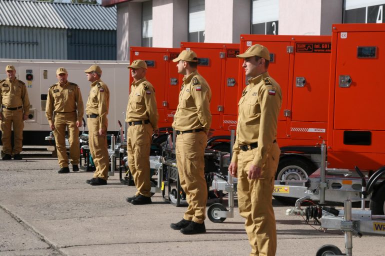 Uroczyste przekazanie agregatów prądotwórczych dla Komend Powiatowych i Miejskich PSP woj. lubelskiego